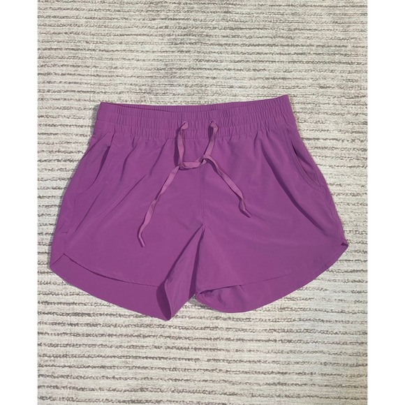 Eddie Bauer Pants - Eddie Bauer Womens Purple Active Shorts Drawstring Elastic Waist Pockets Small